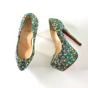 Christian Louboutin Daffodile 160 Strass Crystals Embellished Stilettos Pumps 37